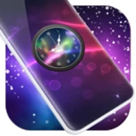 glow clock live wallpaper android application logo